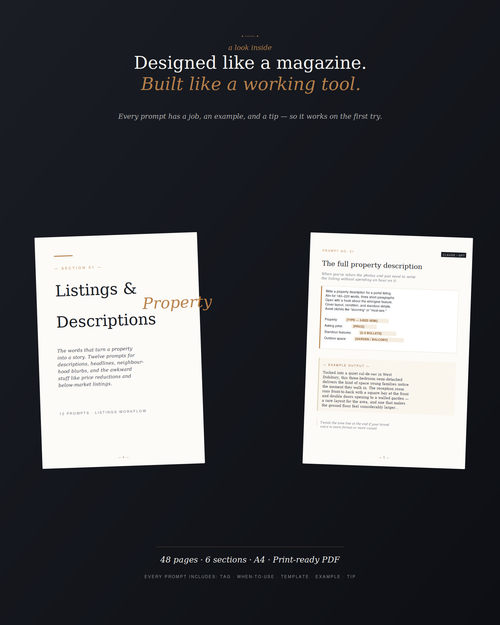 The Real Estate Agent's AI Prompt Library — 68 Prompts for Solo Agents