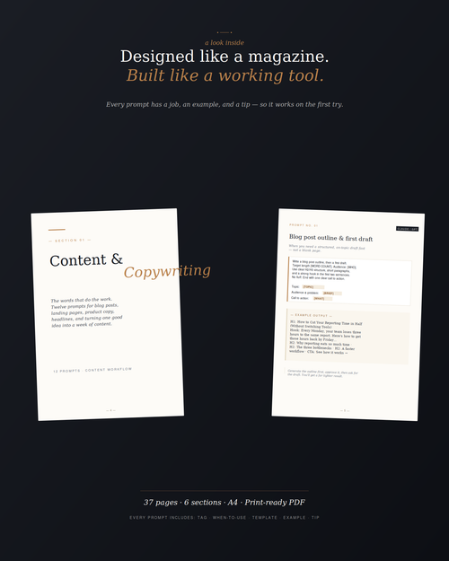 Marketing AI Prompt Library — 68 Prompts | The Agent Shelf